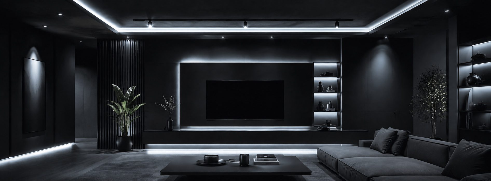 Sala con luz fría